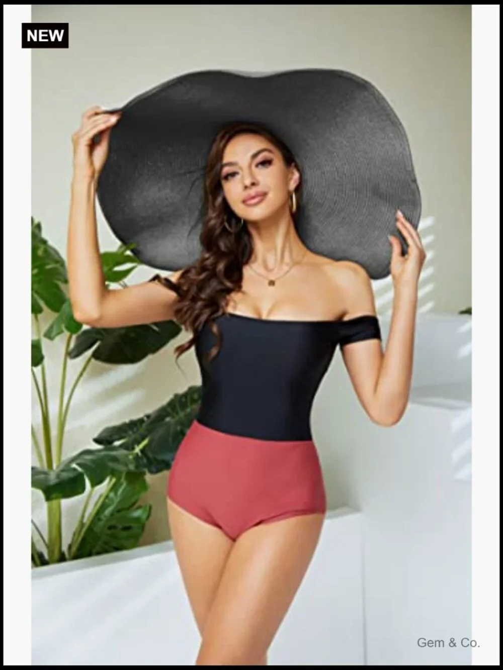 Oversized Wide Brim Sun Visor Hat Straw Floppy Beach Hat